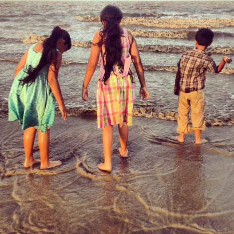 My two sisters and out little brother. This was taken almost a month ago at the beach.